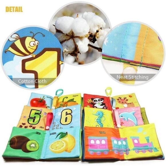 My First Soft Book Fabric Baby Cloth Baby - Picture 2 of 6